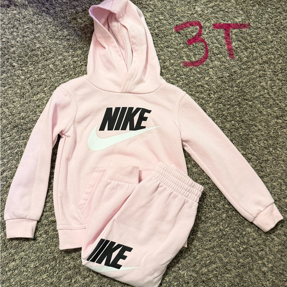 Nike Light Pink Kids Hoodie and Joggers